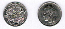 BELGIUM  10 FRANCS (FRENCH TEXT) 1972 (KM # 155) #6953 - 10 Francs