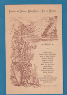 BESANCON Académie Sciences Belles Lettres Arts Besançon Beau Menu Illustré 1898 Vignes - Menus