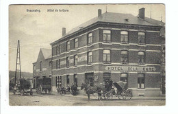 Beauraing   Hôtel De La Gare   1911  (kleine Plooi Links Onder) - Beauraing