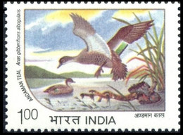 INDIA 1994 Endangered Water Birds 1v Stamp MNH "WITHDRAWN" ISSUE As Per Scan - Oies
