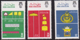 BRUNEI 1986 Royal Insignia II MNH Set Mi. 346 - 348 - Brunei (1984-...)