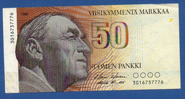 FINLAND - P.114a (19) – 50 Markkaa 1986,  AXF, Serie 3016737776 - Finlande