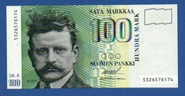 FINLAND - P.119a (18) – 100 Markkaa 1986,  UNC, Serie 5326576174 Litt. A - Finnland