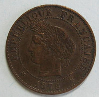 1 Centime Cérès 1879 A Paris. En Bronze , Gadoury 88 , TTB - 1 Centime