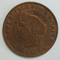 1 Centime Cérès 1892 A Paris. En Bronze , Gadoury 88 , Superbe - 1 Centime