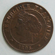 1 Centime Cérès 1896 A Paris. En Bronze , Gadoury 88 , Superbe - 1 Centime