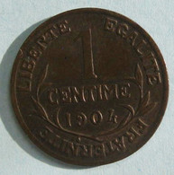 1 Centime Dupuis 1904 En Bronze , Gadoury 90. TTB - 1 Centime