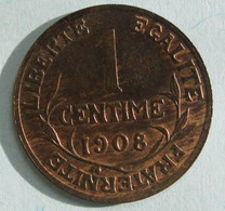 1 Centime Dupuis 1908 En Bronze , Gadoury 90. Superbe - 1 Centime