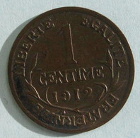 1 Centime Dupuis 1912 En Bronze , Gadoury 90. TTB - 1 Centime