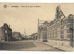PM279/ Belgique-België CP Jemappes Place De La Gare Et Station Non Voyagée 1924 - Mons