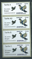 ESPAGNE SPANIEN SPAIN ESPAÑA 2023 ATM STAMPSHOW BRUGOS: INTERNATIONAL PEACE DAY SET 4V MNH - Dienstmarken