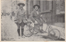 BOULOGNE SUR MER LE TOUR DE FRANCE PAR OSCAR SANS JAMBES CLICHE AL LAURENT RARE VELO A MAINS - Boulogne Sur Mer