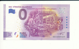 Billet Touristique 0 Euro - 525. VÝROČIE ZALOŽENIA THURZOVSKO-FUGGEROVSKEJ SPOLOČNOSTI - EECU - 2020-1 - N°  5625 - Autres & Non Classés