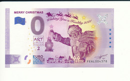 Billet Touristique 0 Euro - MERRY CHRISTMAS - FEAK -  2020-1 - ANNIV - N° 4378 - Autres & Non Classés