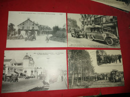 4 Carte Postale ANCIENNES VOITURES  MENETOU SALON  PARIS LA BAULE SUR MER CIRCUIT DE LA SARTHE Voir Photos - PKW