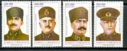 2000 TURKEY COMMANDERS OF THE TURKISH WAR OF INDEPENDENCE MNH ** - Neufs