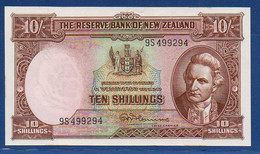 NEW ZEALAND  - P.158d – 10 Shillings ND (1940-67) UNC- , Serie 9S499294 - Neuseeland