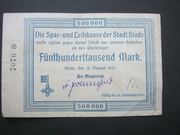 1923 , SPARKASSE STADE , Geldschein  In Gebrauchserhatung - Ohne Zuordnung