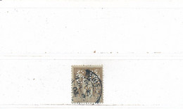 France Type Sage N° 105 Perforé SG Société Générale Blois (41) 28 Décembre 1903 - 1876-1898 Sage (Type II)