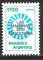 ARGENTINE. N°1288 De 1982. Les Malouines Sont Argentines. - Autres & Non Classés