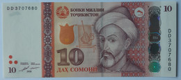 Tajikistan 10 Somoni 2018 P24c UNC - Tajikistan