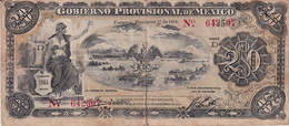 BILLETE DE MEXICO DE 20 PESOS AÑO 1914  (BANKNOTE) - Mexique