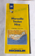 CARTE MICHELIN - MARSEILLE - TOULON - NICE  - 84 - 1990 - 1991 - Cartes Routières