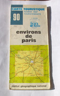 CARTE IGN - ENVIRONS DE PARIS  -No  90 - 1982 - Cartes Routières