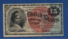 UNITED STATES OF AMERICA - P.116 – 15 Cents 1863 AUNC, No Serial Number - 1863 : 4° Emission