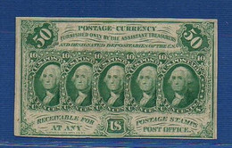 UNITED STATES OF AMERICA - P.100d – 50 Cents 1862 XF, No Serial Number - 1862 : 1° Edizione