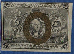 UNITED STATES OF AMERICA - P.101 – 5 Cents 1863 AUNC, No Serial Number - 1863 : 2. Ausgabe