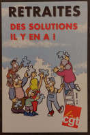 Carte Postale - Retraites (puzzle) Des Solutions Il Y En A ! (illustration : Babouse) La CGT - Vakbonden