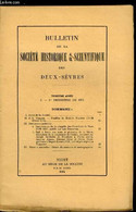 Bulletin De La Société Historique Et Scientifique Des Deux-sèvres 1er Trimestre - Fouilles De Bouillé (Vendée) (11-28 Fé - Auvergne