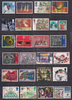 GB 1972-2007 QE2 Selection Of 25 Christmas Used Stamps ( 669 ) - Collections