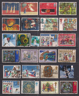 GB 1971-2006 QE2 Selection Of 25 Christmas Used Stamps ( 638 ) - Collections