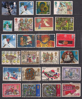 GB 1971-2006 QE2 Selection Of 24 Christmas Used Stamps ( 536 ) - Collections