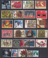 GB 1971-2018 QE2 Selection Of 25 Christmas Used Stamps ( 532 ) - Collections