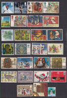 GB 1973-2015 QE2 Selection Of 27 Christmas Used Stamps ( 659 ) - Collections