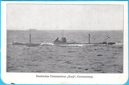 RUSSIA SUBMARINE "KARP" Photo From A Old Album * U-boot Unterseeboot Sous-marin Sommergibile Sottomarino Submarino - Boats