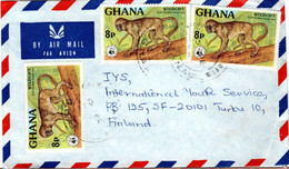 WWF, WNF, Letter  GHANA  Forerunner  /  Lettre  L'avant-coureur - Cartas & Documentos