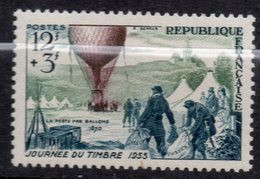 1955---tp  N° 1018 -- Journée Du Timbre  12F + 3F --Départ D'un Ballon  -- Cote  6 € --..............à Saisir - Ongebruikt