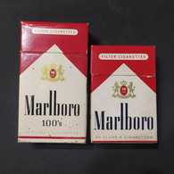 Lote 2 Cajas De Cjgarrillos Malboro – Origen: USA - Contenitori Di Tabacco (vuoti)
