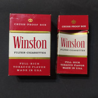 Lote 2 Cajas De Cigarrillos Winston – Origen: USA - Cajas Para Tabaco (vacios)