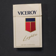 Caja De Cigarrillos Viceroy Lights Box – Origen: Brasil - Empty Tobacco Boxes