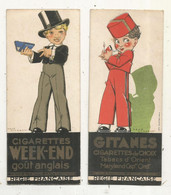 Marque Pages , Tabac , Cigarettes WEEK-END, GITANES , Caisse Autonome D'amortissement REGIE FRANCAISE, LOT DE 2 - Bladwijzers