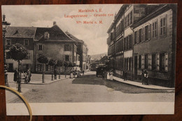 AK 1905 Cpa Markirch Langerstrasse Ste Marie Aux Mines Grande Rue Gruss Aus Gruß Deutsches Reich Elsass - Sainte-Marie-aux-Mines