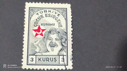 TÜRKEY--YARDIM PULLARI-1930-40  ÇOCUK ESİRGEME PULLARI  3K  DAMGALI - Timbres De Bienfaisance