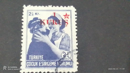 TÜRKEY--YARDIM PULLARI-1930-40  ÇOCUK ESİRGEME PULLARI  2.50K  DAMGALI - Charity Stamps