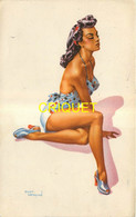 Illustrateur Bermond, Pin-up En Maillot De Bain - Bermond