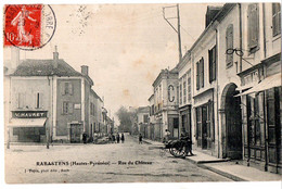 CP 65 * Rabastens De Bigorre Rue Du Château  Belle Oblitération 1907 Au Dos . - Rabastens De Bigorre